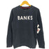 バンクスジャーナル BANKS JOURNAL 前V フロントロゴプリントクルーネックスウェット メンズ S