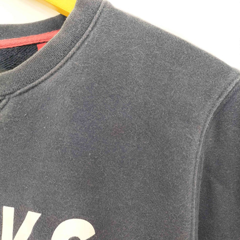 バンクスジャーナル BANKS JOURNAL 前V フロントロゴプリントクルーネックスウェット メンズ S