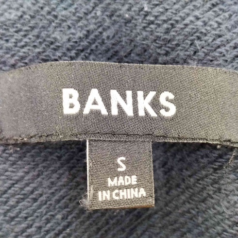 バンクスジャーナル BANKS JOURNAL 前V フロントロゴプリントクルーネックスウェット メンズ S