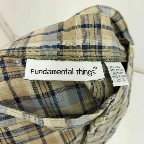 FUNDAMENTAL THINGS 80s ラップデザイン リネン混 ショートパンツ メンズ 8