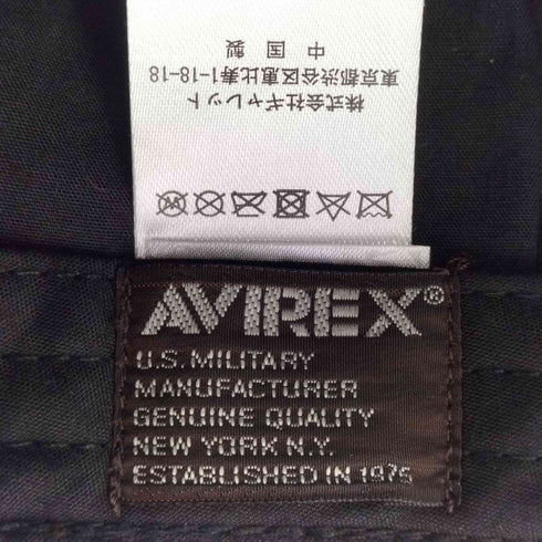 アヴィレックス AVIREX SYNTHETIC LEATHER HUNTING CAP メンズ 57~59cm
