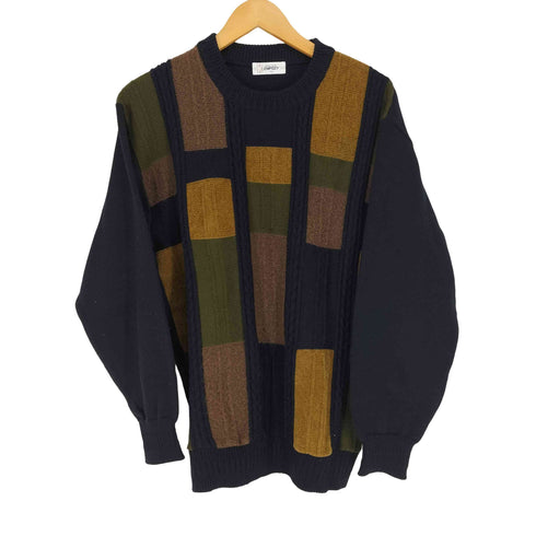 EMPSEY マルチカラークルーネックスウェット メンズ L