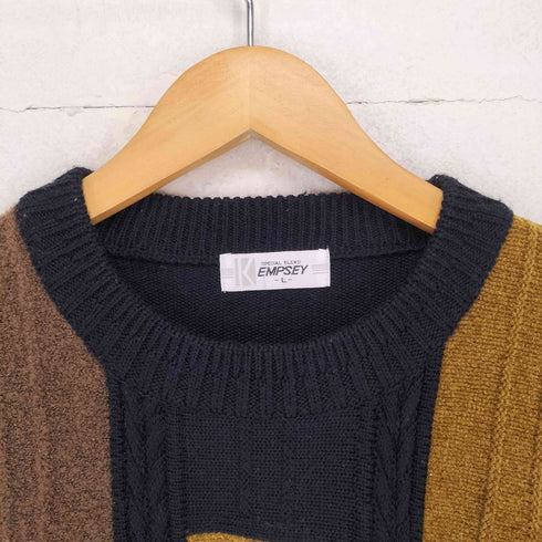 EMPSEY マルチカラークルーネックスウェット メンズ L