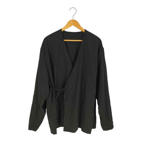 アダムエロペ Adam et Rope HOMME リネンミックス ドレープ フロントラップ ジャケット メンズ JPN:M