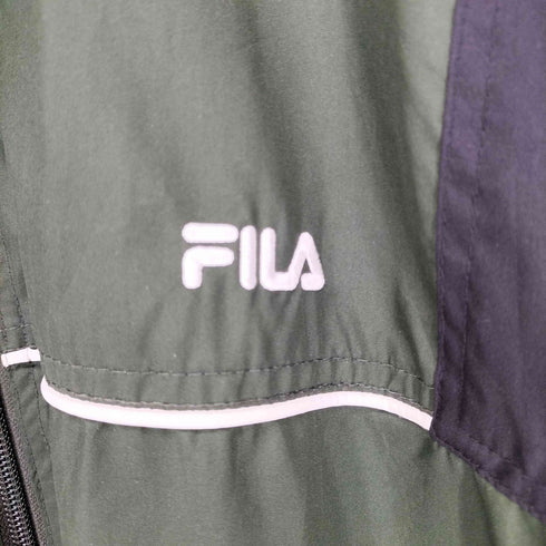 フィラ FILA ロゴ刺繍ナイロンジップブルゾン メンズ