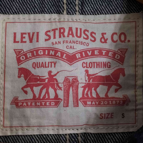 リーバイス Levis デニムカバーオールジャケット インディゴ メンズ JPN:S