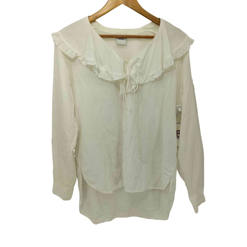 スピックアンドスパン Spick and Span 20SS フリルラージカラーブラウス レディース