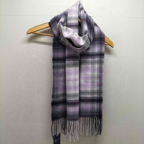 ジョンストンズオブエルガン johnstons of elgin スコットランド製 カシミヤ チェック柄 マフラー レディース