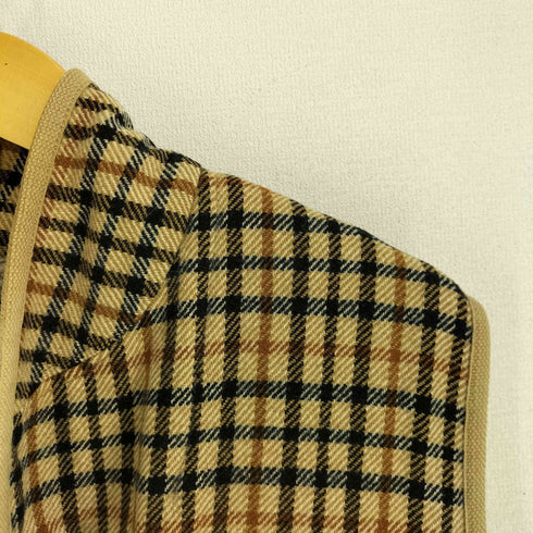 ダックス DAKS チェック柄 裏ボア ベスト メンズ JPN:M