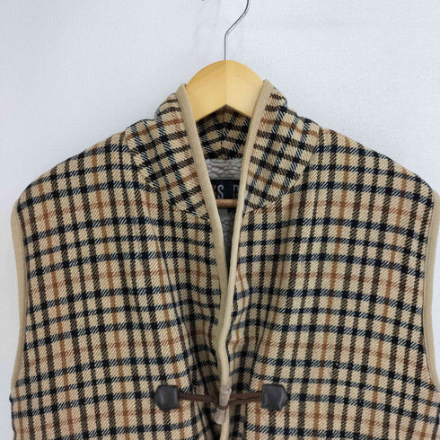 ダックス DAKS チェック柄 裏ボア ベスト メンズ JPN:M