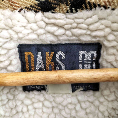ダックス DAKS チェック柄 裏ボア ベスト メンズ JPN:M