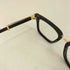 9five BISHOP Black & 24k Gold Clear Lens Glasses メンズ