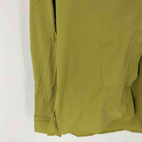 マックスマーラ MAX MARA イタリア製 白タグ 無地 L/S 開襟 オープンカラー シャツ ブラウス レディース US:6