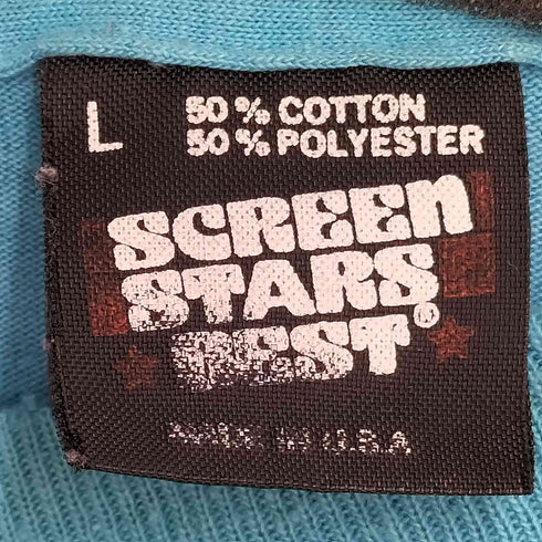 スクリーンスターズ SCREEN STARS 90S USA製 フロントプリント S/S Tシャツ メンズ import:L