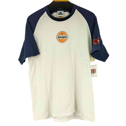 アディダス adidas 90S 万国旗タグ フロントプリント S/S ラグランTシャツ メンズ JPN:L