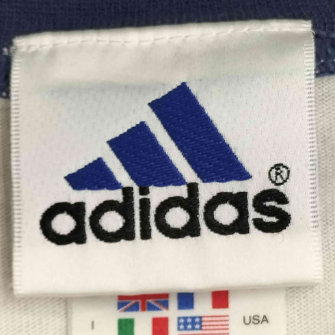 アディダス adidas 90S 万国旗タグ フロントプリント S/S ラグランTシャツ メンズ JPN:L