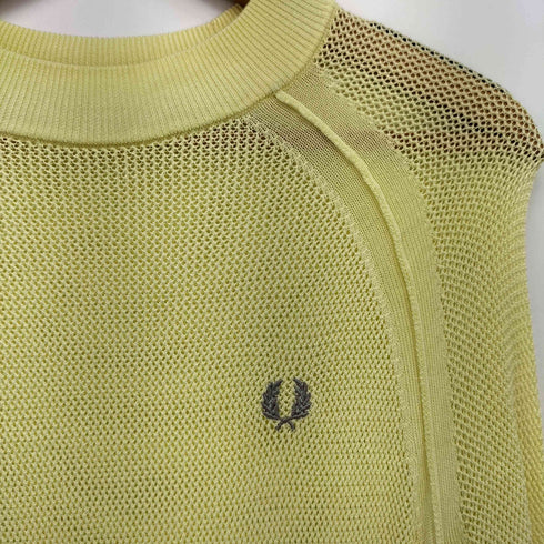 フレッドペリー FRED PERRY Short Sleeve Open-Knit Jumper サマーニット レディース UK:10