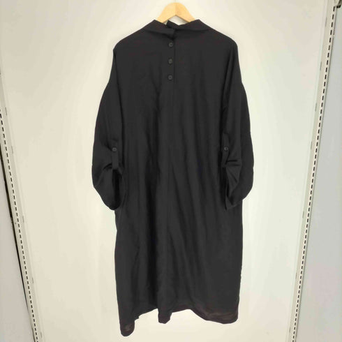 ヨウジヤマモト Yohji Yamamoto 25SS COLLECTIONS Cu/W HIGH TWISTED GABARDINE SIDE GATHER DETAIL COAT A レディース JPN:2