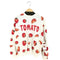 プニュズ PUNYUS TOMATO プリント クルーネックスウェット レディース JPN:1