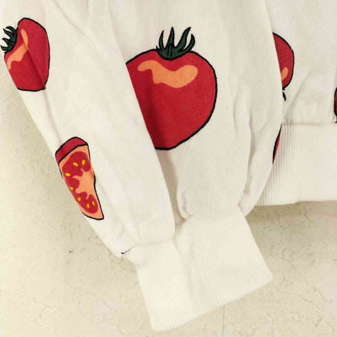 プニュズ PUNYUS TOMATO プリント クルーネックスウェット レディース JPN:1