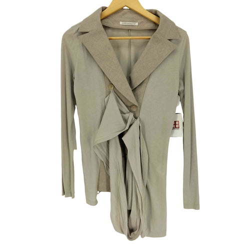ヨウジヤマモト Yohji Yamamoto 24SS NATURAL WASHED LINEN COMBINATION SINGLE JACKET レディース JPN:1