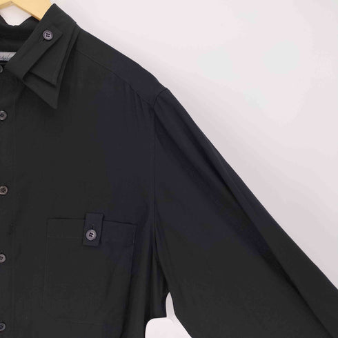 ヨウジヤマモトプールオム Yohji Yamamoto POUR HOMME 25SS CELLULOSE LAWN ASYMMETRY BLOUSE メンズ JPN:1