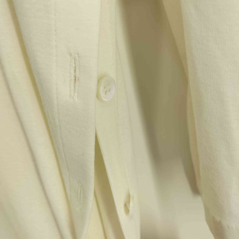 ヨウジヤマモトプールオム Yohji Yamamoto POUR HOMME 25SS WHITE HARD TWISTED HIGH WET ASYMMETRIC STAND BLOUSE メンズ JPN:3