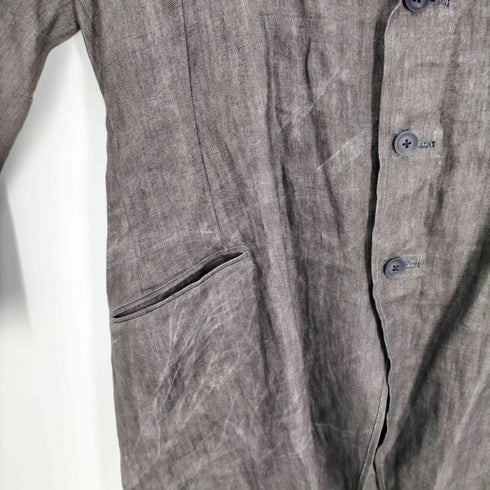 ヨウジヤマモトプールオム Yohji Yamamoto POUR HOMME 25SS INK DYED TWILL SINGLE LAPEL SWITCHING JACKET メンズ JPN:3