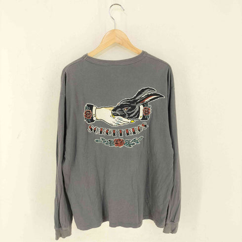 ショット Schott シェイクハンドバニー刺繍 ロングスリーブTシャツ メンズ import:L