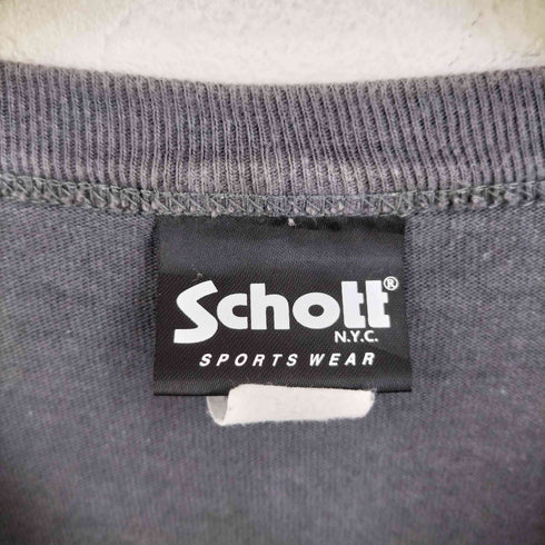 ショット Schott シェイクハンドバニー刺繍 ロングスリーブTシャツ メンズ import:L