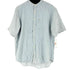 ギャップ Gap 00S ストライプ S/S バンドカラーシャツ メンズ import:L