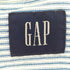 ギャップ Gap 00S ストライプ S/S バンドカラーシャツ メンズ import:L