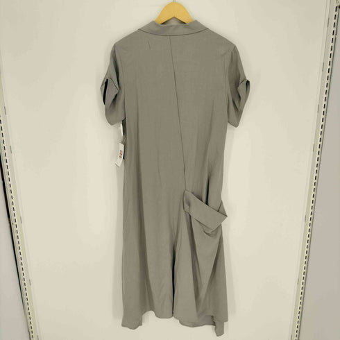 ヨウジヤマモト Yohji Yamamoto 25SS COLLECTIONS Ry SEETING CLOTH R DRAPED SHIRT DRESS レディース JPN:2