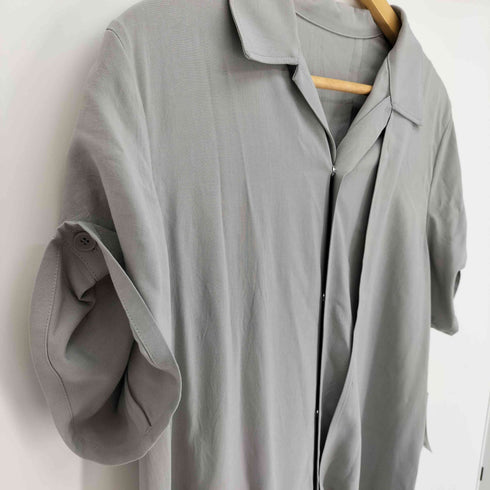 ヨウジヤマモト Yohji Yamamoto 25SS COLLECTIONS Ry SEETING CLOTH R DRAPED SHIRT DRESS レディース JPN:2