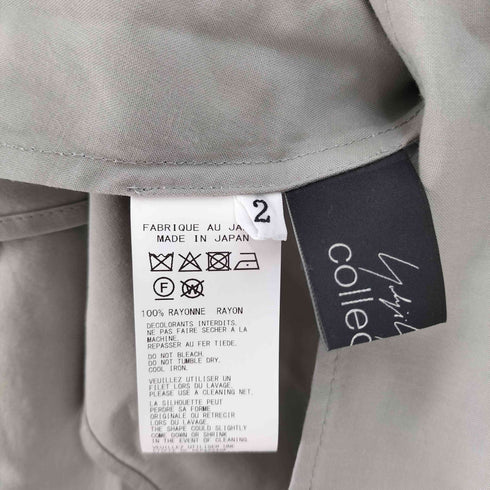 ヨウジヤマモト Yohji Yamamoto 25SS COLLECTIONS Ry SEETING CLOTH R DRAPED SHIRT DRESS レディース JPN:2