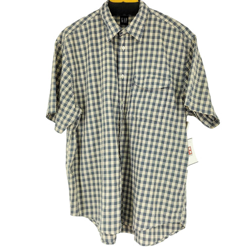 ギャップ Gap チェック S/S シャツ メンズ import:L
