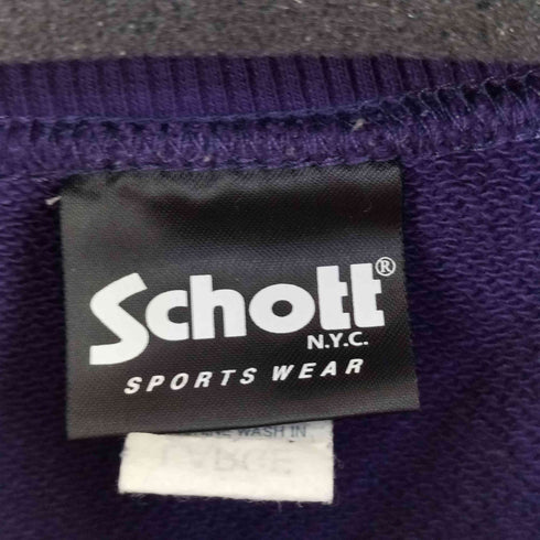 ショット Schott CREW SWEAT TIBETAN BULLDOGクルーネックスウェット メンズ import:L