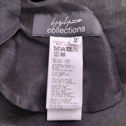 ヨウジヤマモト Yohji Yamamoto COLLECTIONS 24SS SILK LINEN DRAPE DRESS レディース JPN:2