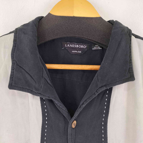 LANESBORO シルク100 S/S 開襟シャツ メンズ XXL