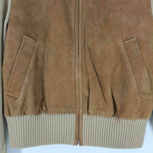 ザラ ZARA レザーコンビジャケット メンズ M