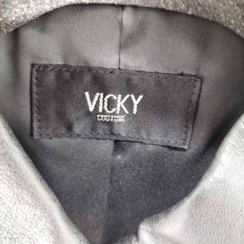 ビッキー VICKY ピッグレザー ライダースジャケット レディース JPN:2