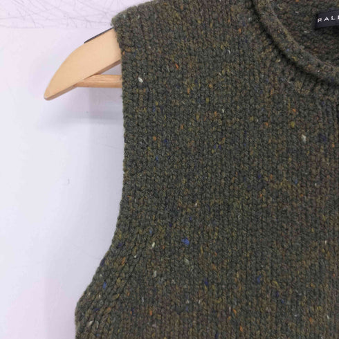 ラルフローレン RALPH LAUREN ロールネック メランジ ニットベスト レディース import:M