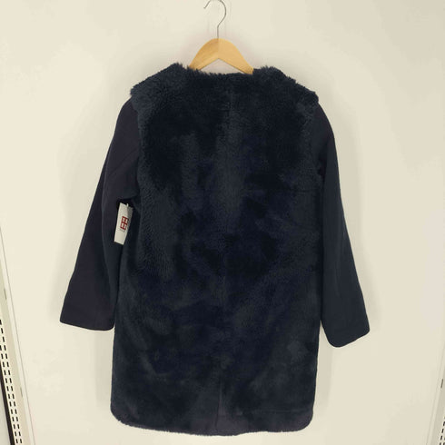 スピックアンドスパン Spick and Span フェイクファー ノーカラーコート レディース JPN:38