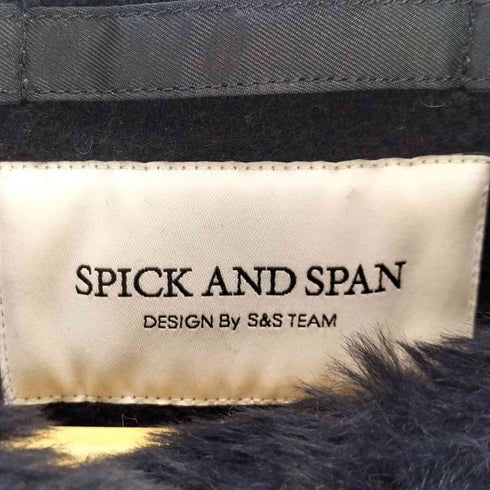 スピックアンドスパン Spick and Span フェイクファー ノーカラーコート レディース JPN:38