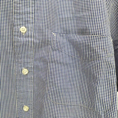 トミーヒルフィガー TOMMY HILFIGER ギンガムチェック ロゴ 刺繍 B.D L/S シャツ メンズ 16-34