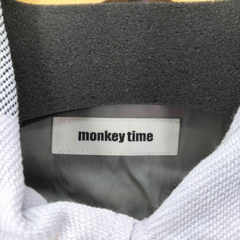 モンキータイム MONKEY TIME ブロックチェック クロップドCPOシャツ メンズ JPN:L