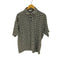 ザラ ZARA ジオメトリック柄ジャガードニットポロシャツ メンズ import:M