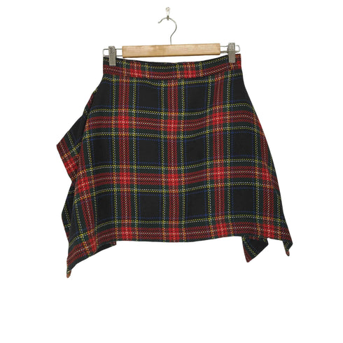 ヴィヴィアンウエストウッド アングロマニア Vivienne Westwood ANGLOMANIA チェック柄 変形ミニスカート レディース M