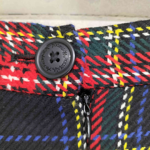 ヴィヴィアンウエストウッド アングロマニア Vivienne Westwood ANGLOMANIA チェック柄 変形ミニスカート レディース M