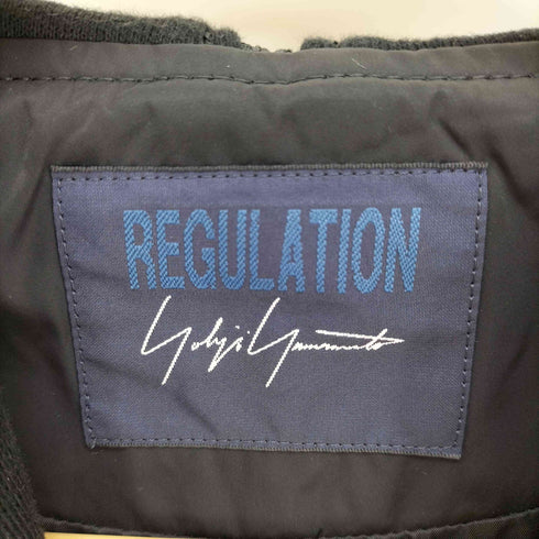 レギュレーションヨウジヤマモト REGULATION Yohji Yamamoto 24SS BOMBER JACKET 異素材 切替 ポリ フーデッド フライト ジャケット メンズ JPN:2